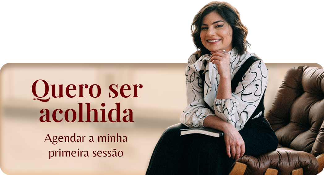 Imagem com texto: 'quero ser acolhida: agendar consulta de psicoterapia'